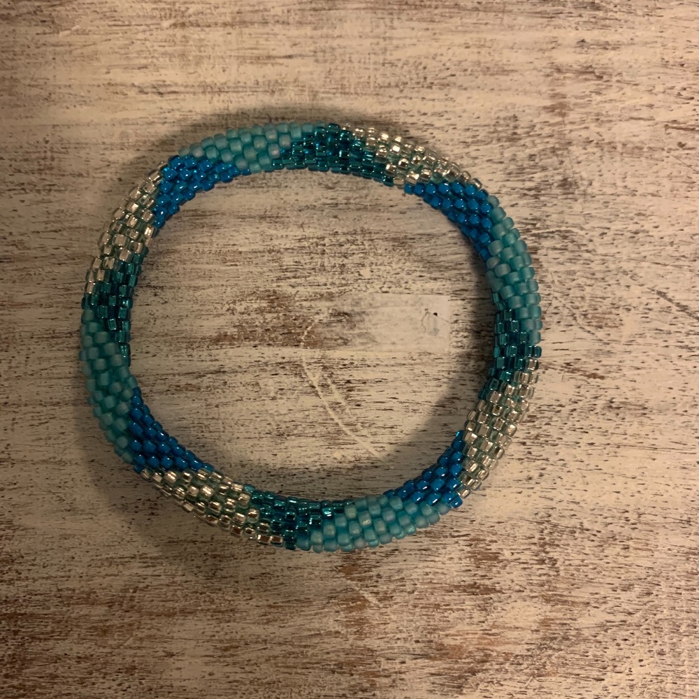 Blue and Silver Bracelet
